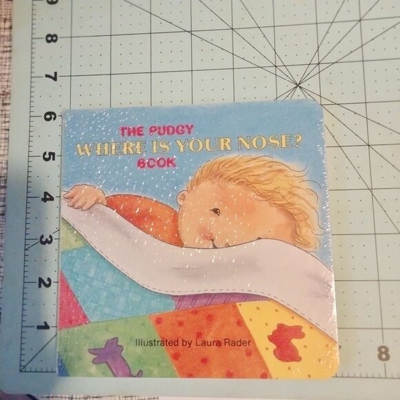 The Pudgy Where Is Your Nose Baby Board Book Laura Rader New Sealed - Picture 3 of 4